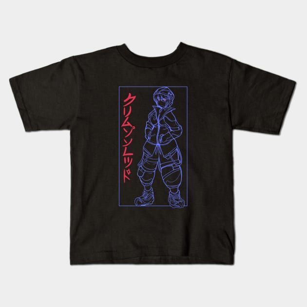 Drip anime girl Kids T-Shirt by wisdomeel